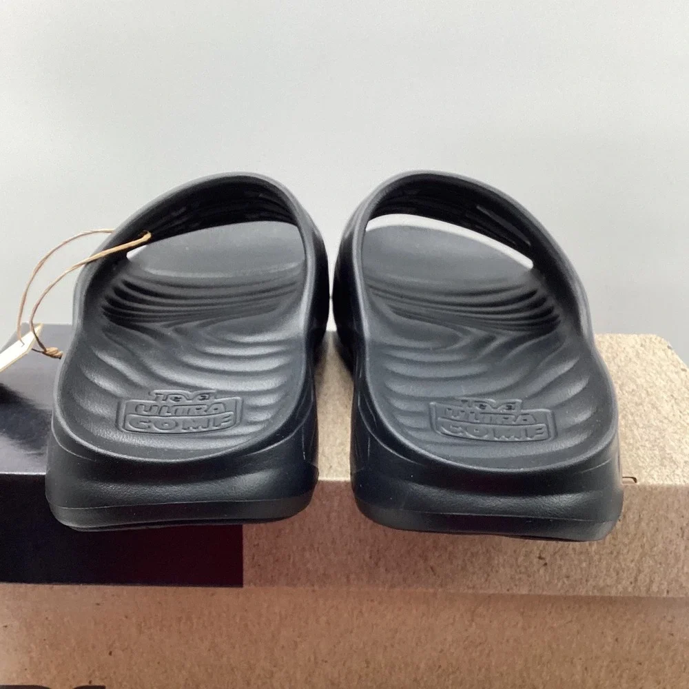 Teva Mens ReEmber Terrain Slides Black Ultra Comf Sandals 1129594-BLK